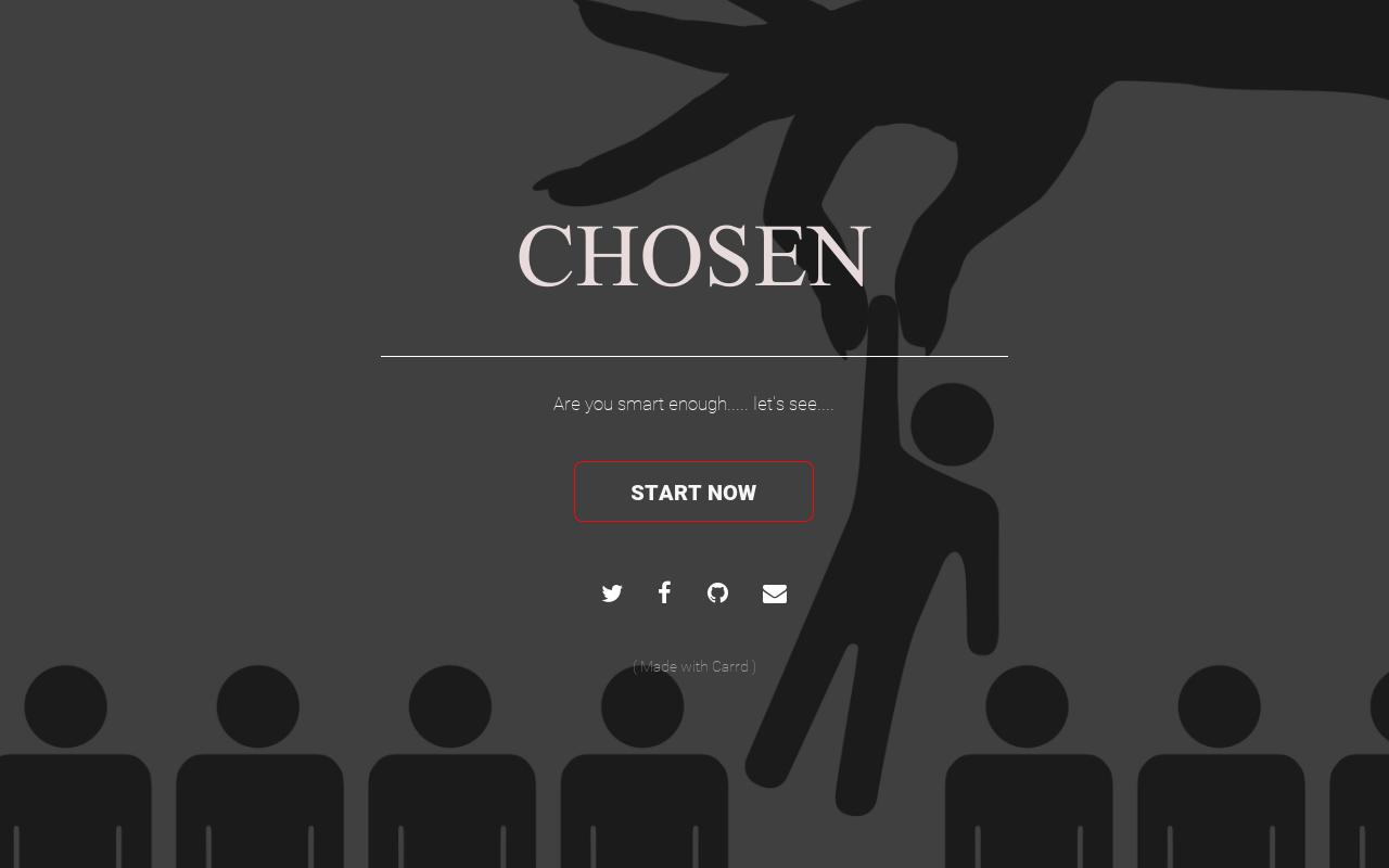 Carrd profile picture for @chosen